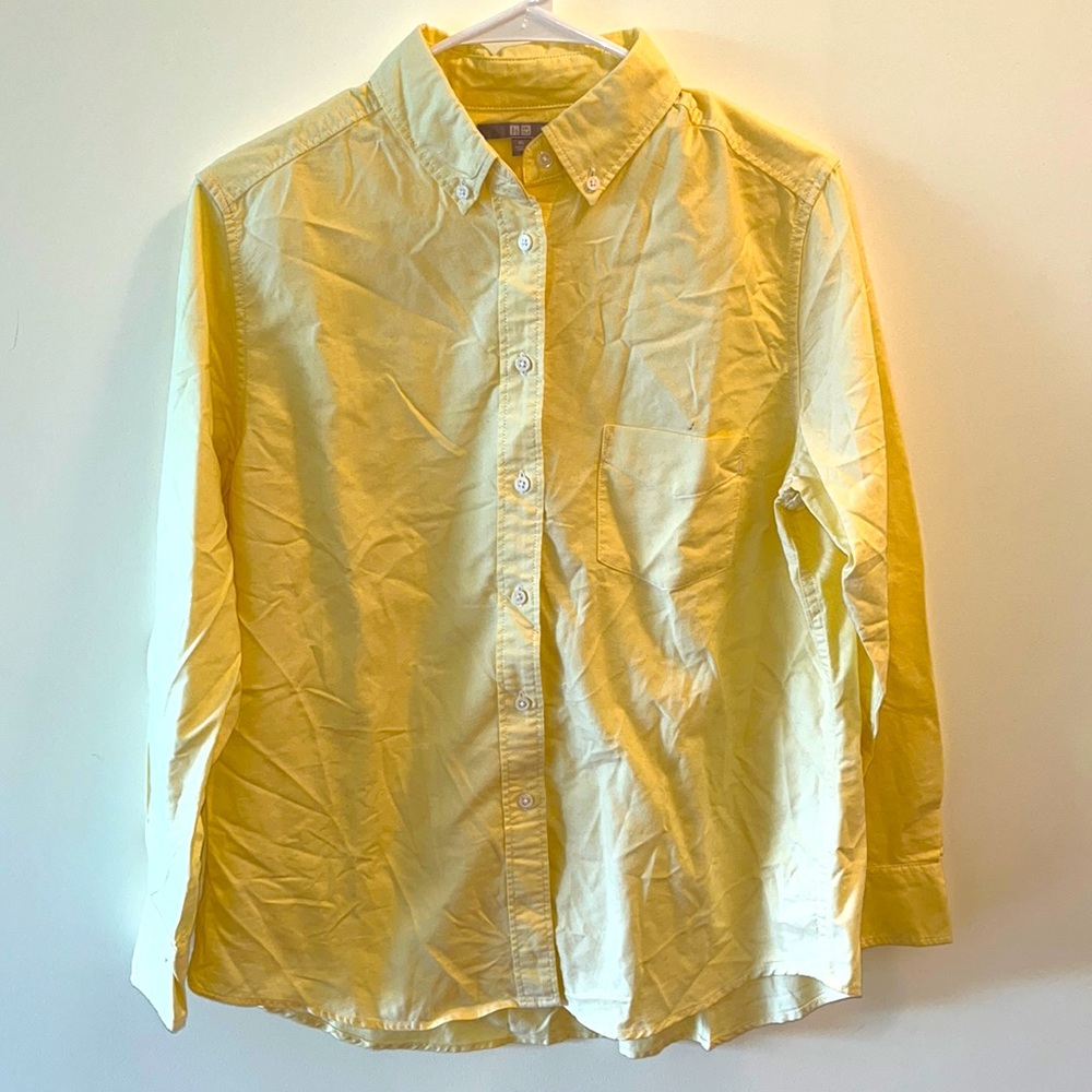 Uniqlo Yellow Collared Shirt